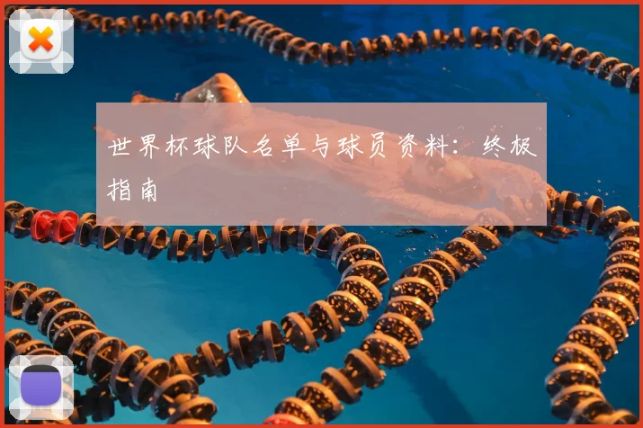 世界杯球队名单与球员资料：终极指南