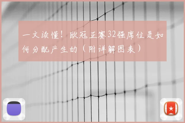 一文读懂！欧冠正赛32强席位是如何分配产生的（附详解图表）